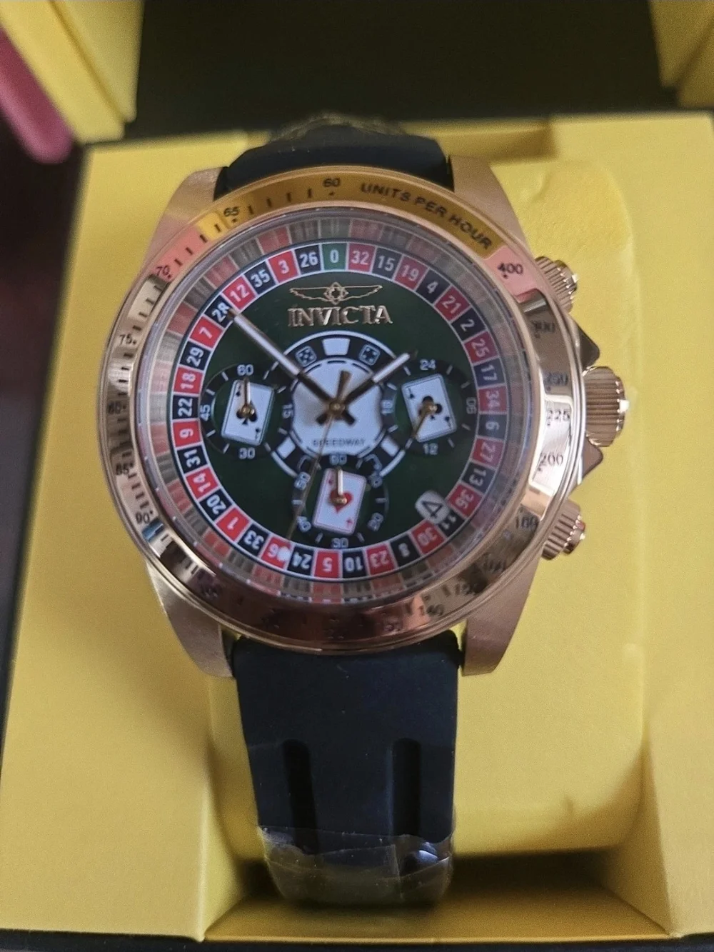 50873 Invicta Speedway Monte Carlo Men's Watch Collector's 39.5mm